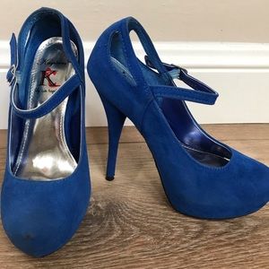 Blue heels